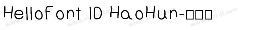 HelloFont ID HaoHun字体转换